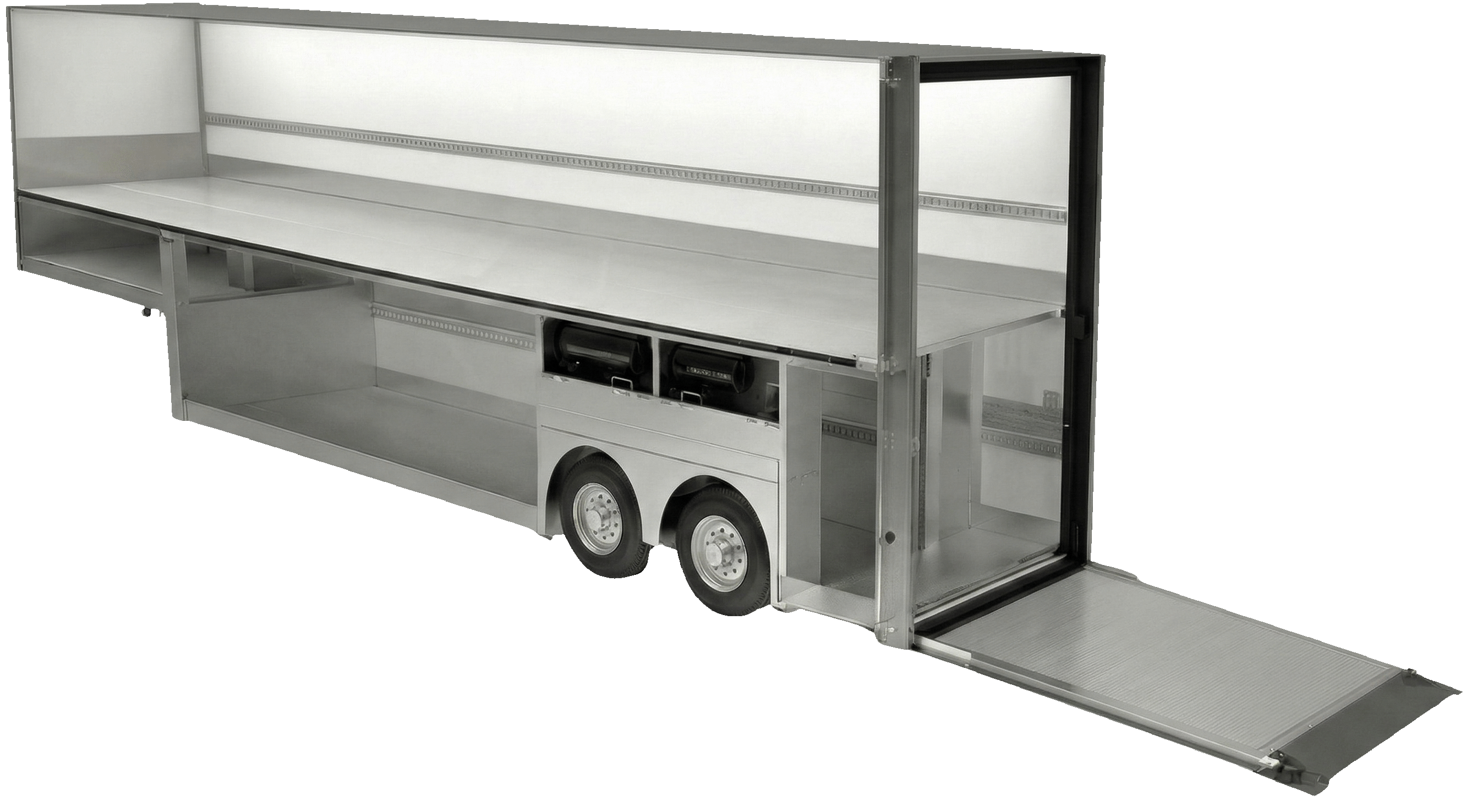Double Deck Trailer Technical Cutaway Diagram