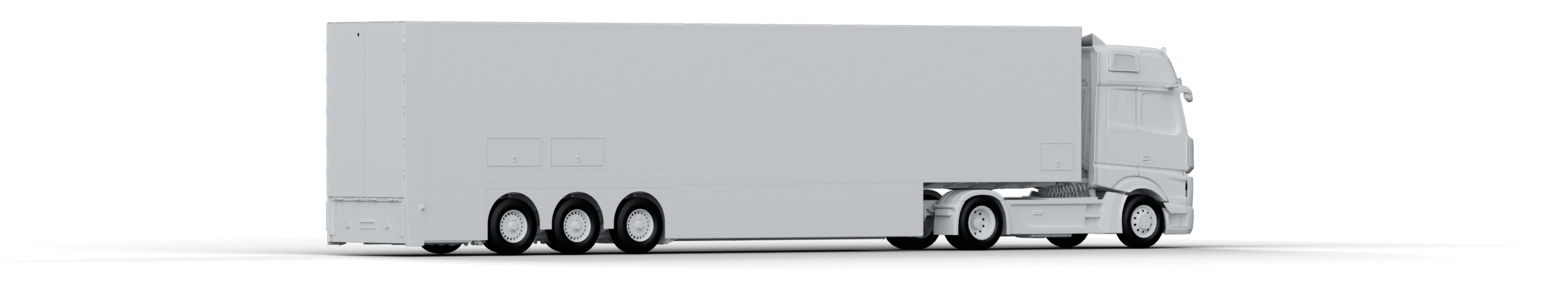 Double Deck Semi-Trailer 3D Render